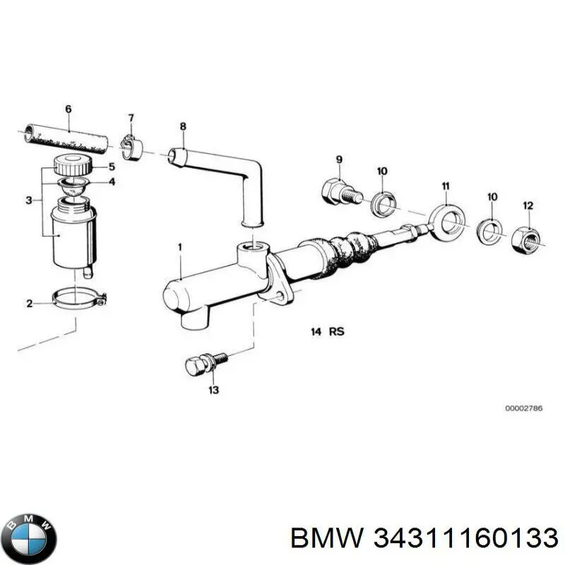 Ремкомплект головного гальмівного циліндра BMW 34311160133