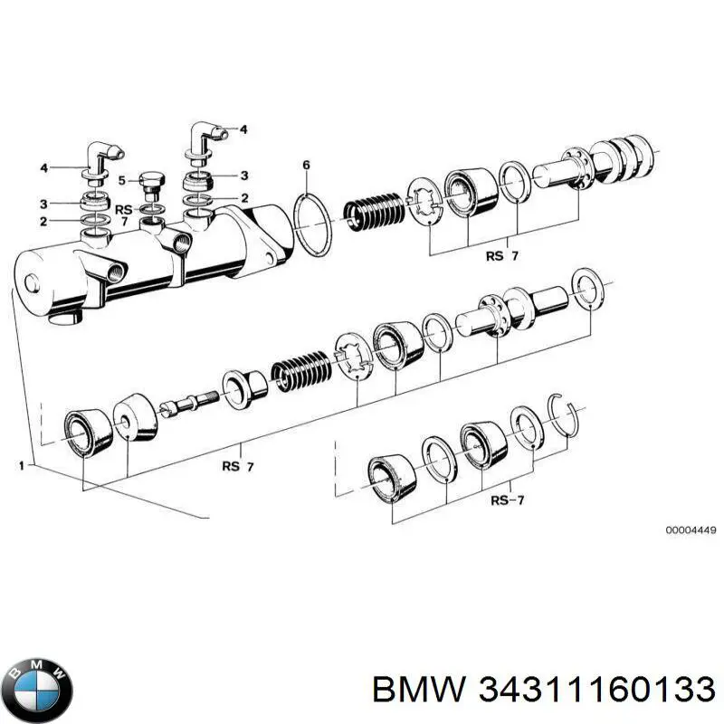 Купити 34311160133 BMW Ремкомплект гальмівного циліндру