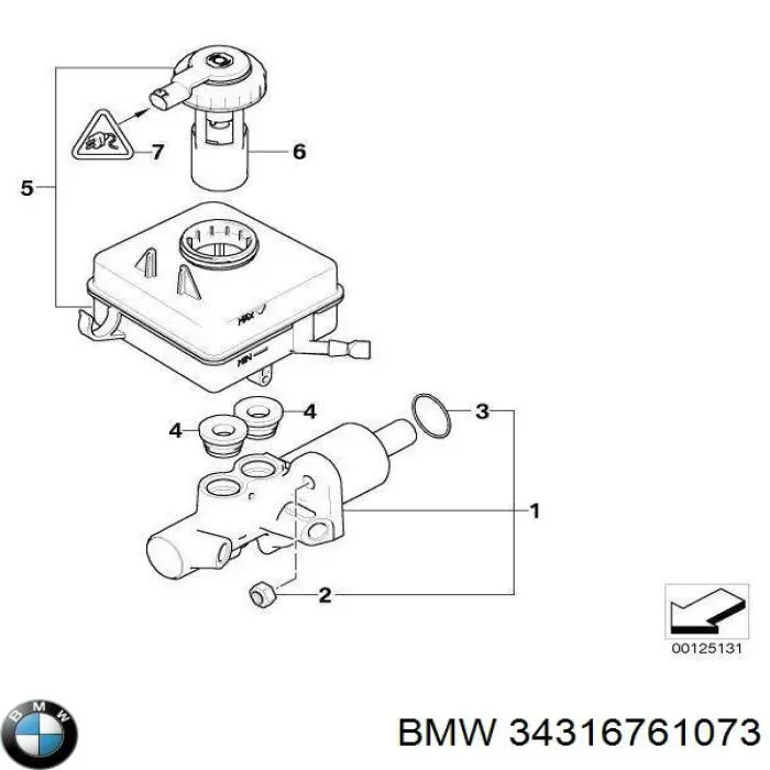 Купити Бачок гальмівний BMW 5  E60