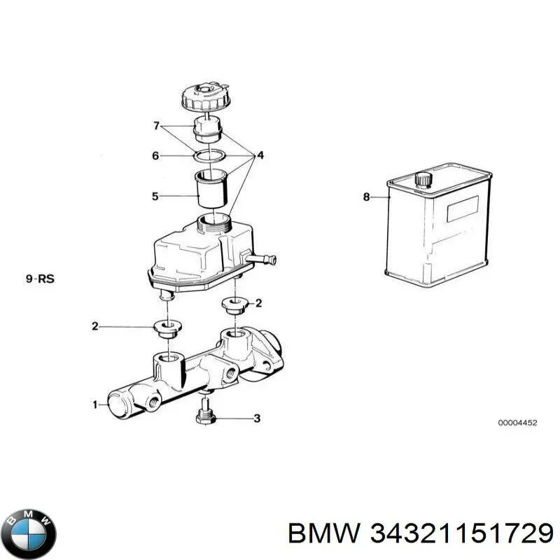 Купити 34321151729 BMW 