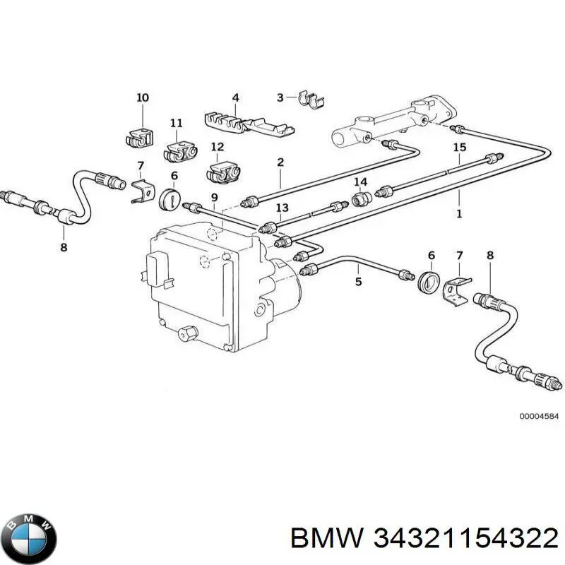  BMW 34321154322 ціна, від 4.57 USD