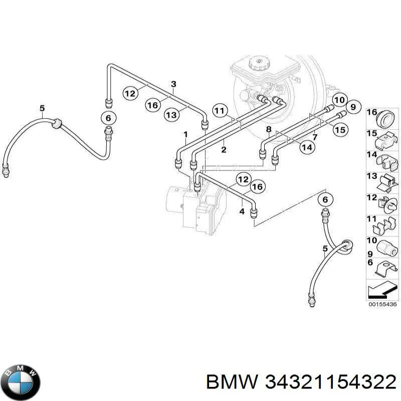 Купити 34321154322 BMW 