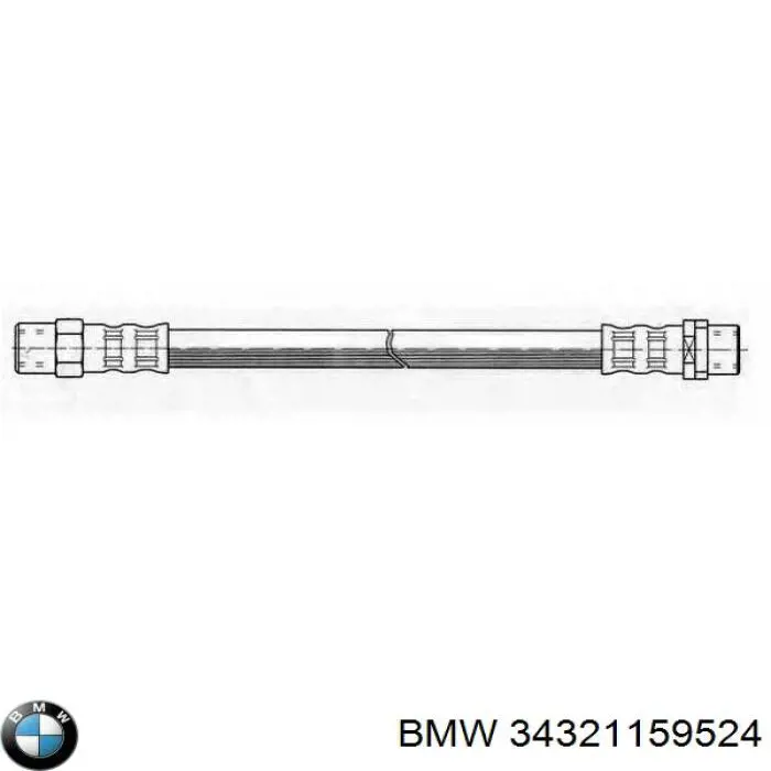 Шланг гальмівний задній BMW 34321159524 ціна, від 4.78 USD