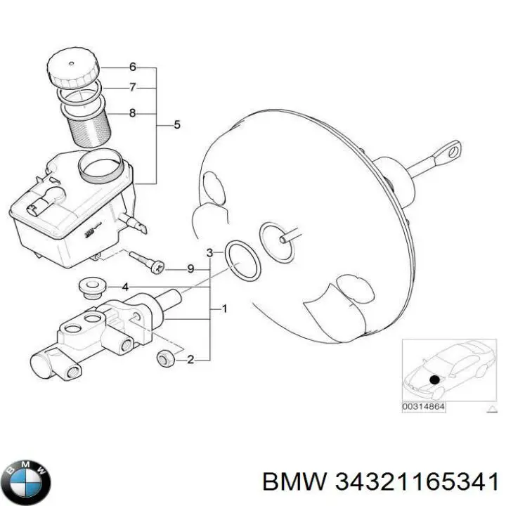  BMW 34321165341 ціна, від 20.84 USD