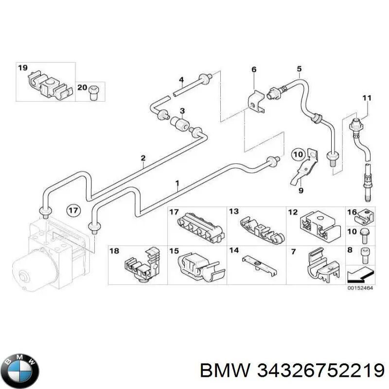 Купити 34326752219 BMW 