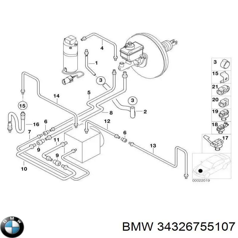  BMW 34326755107 ціна, від 5.80 USD