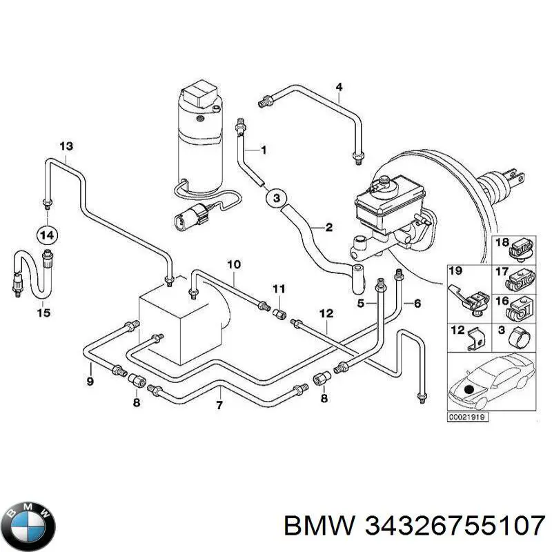 Купити 34326755107 BMW 