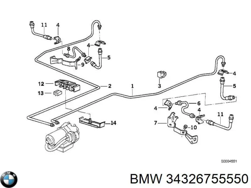 Купити 34326755550 BMW 