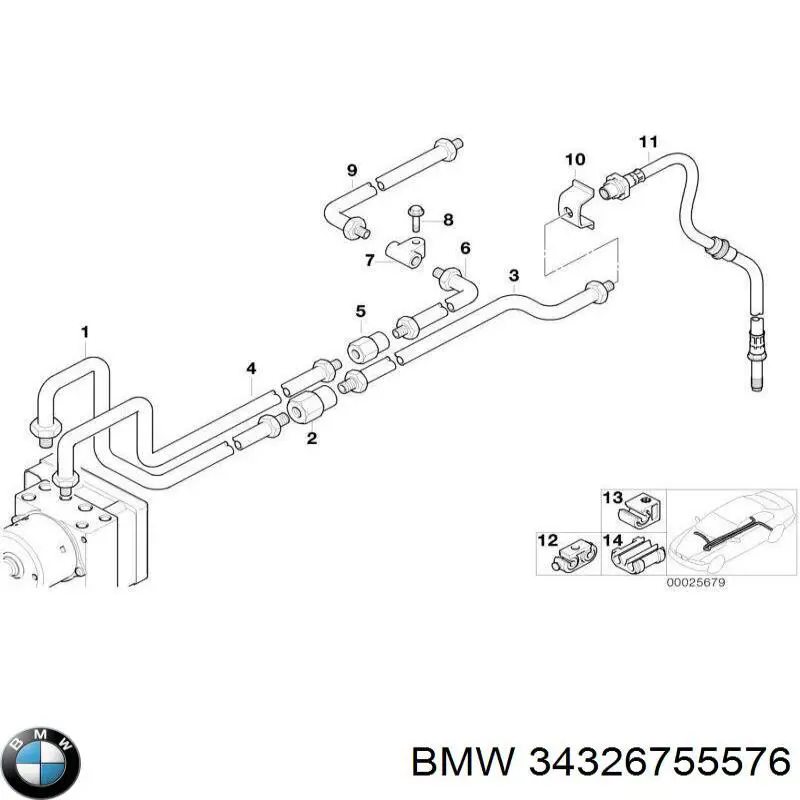 Купити 34326755576 BMW 