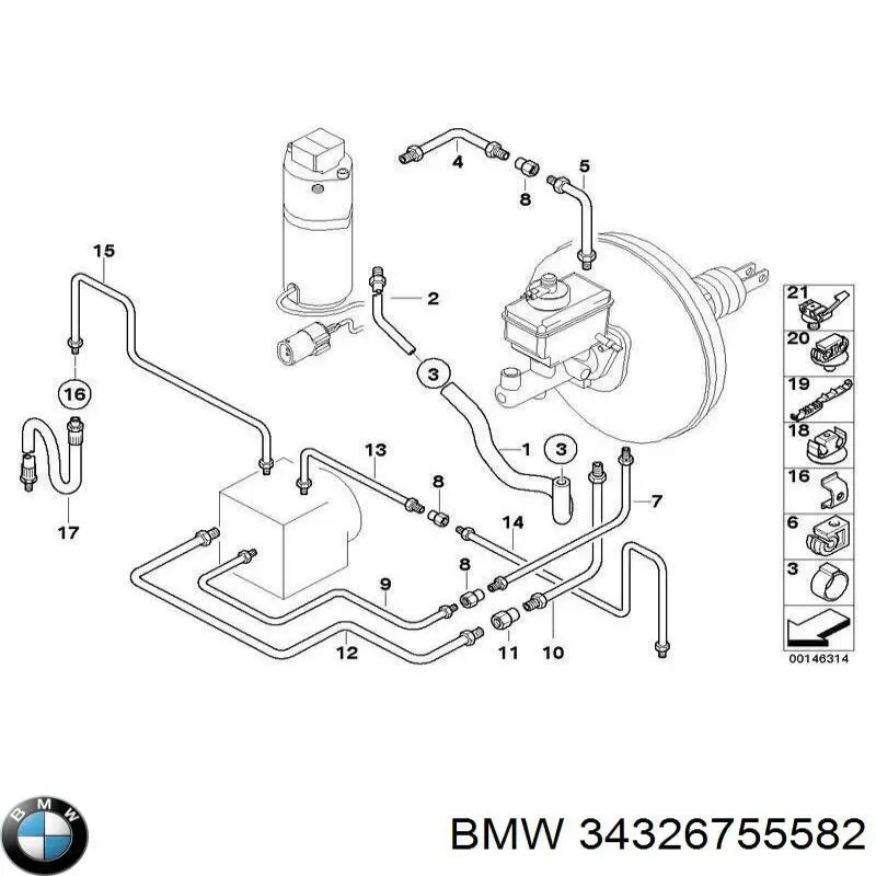 Купити 34326755582 BMW Мотор омивача лобового скла