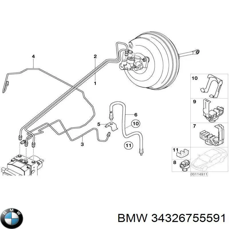 Купити 34326755591 BMW 