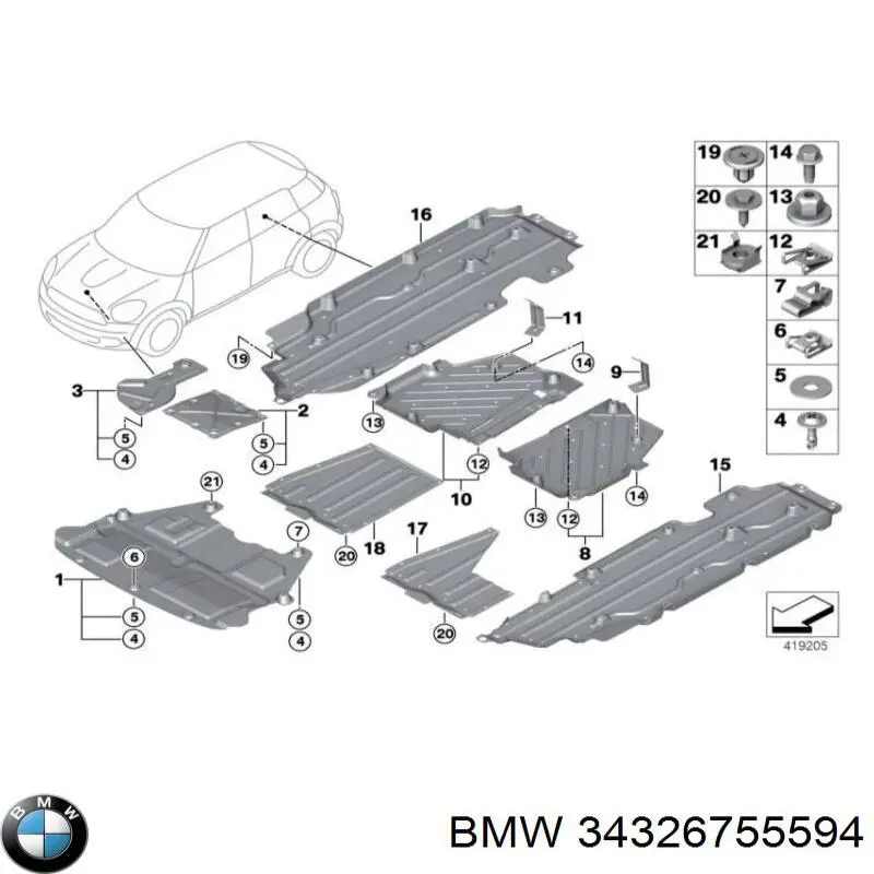  BMW 34326755594 ціна, від 9.49 USD