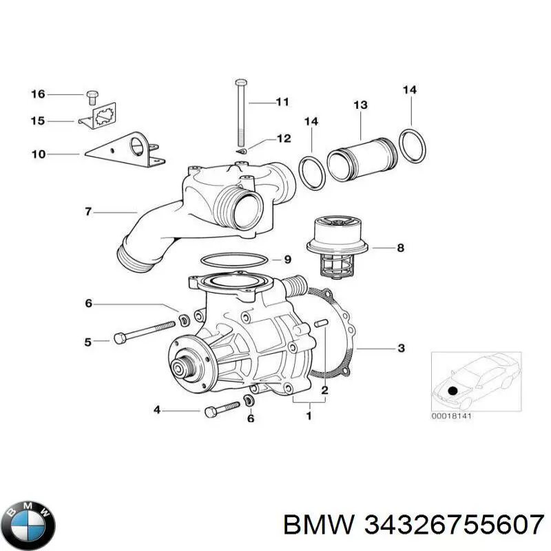  BMW 34326755607 ціна, від 10.91 USD