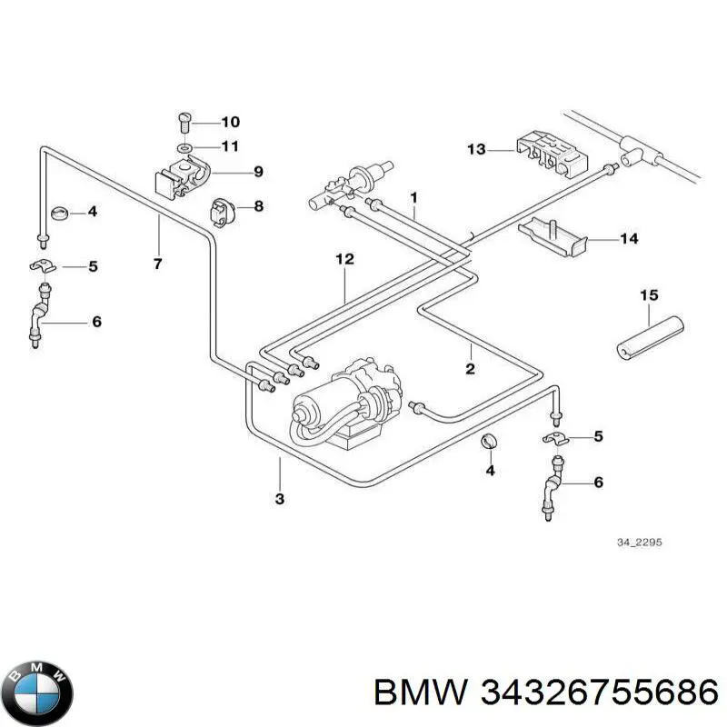 Купити 34326755686 BMW 