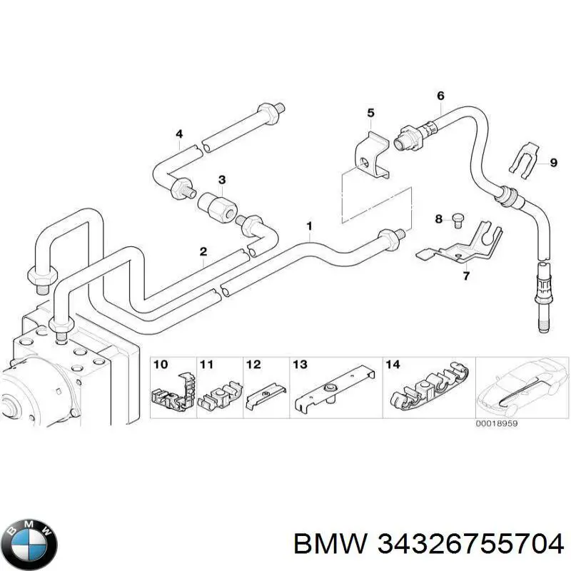  BMW 34326755704