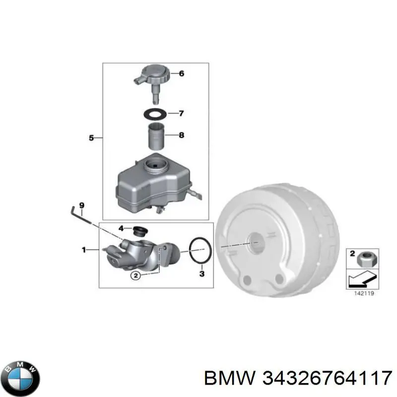 Бачок ГГЦ BMW 34326764117 ціна, від 12.67 USD