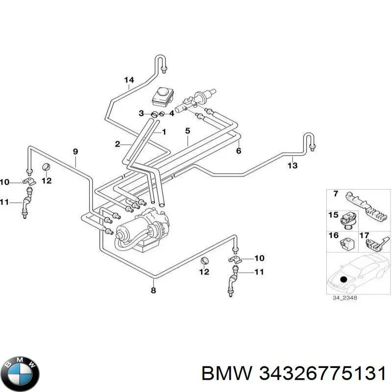  BMW 34326775131 ціна, від 13.93 USD