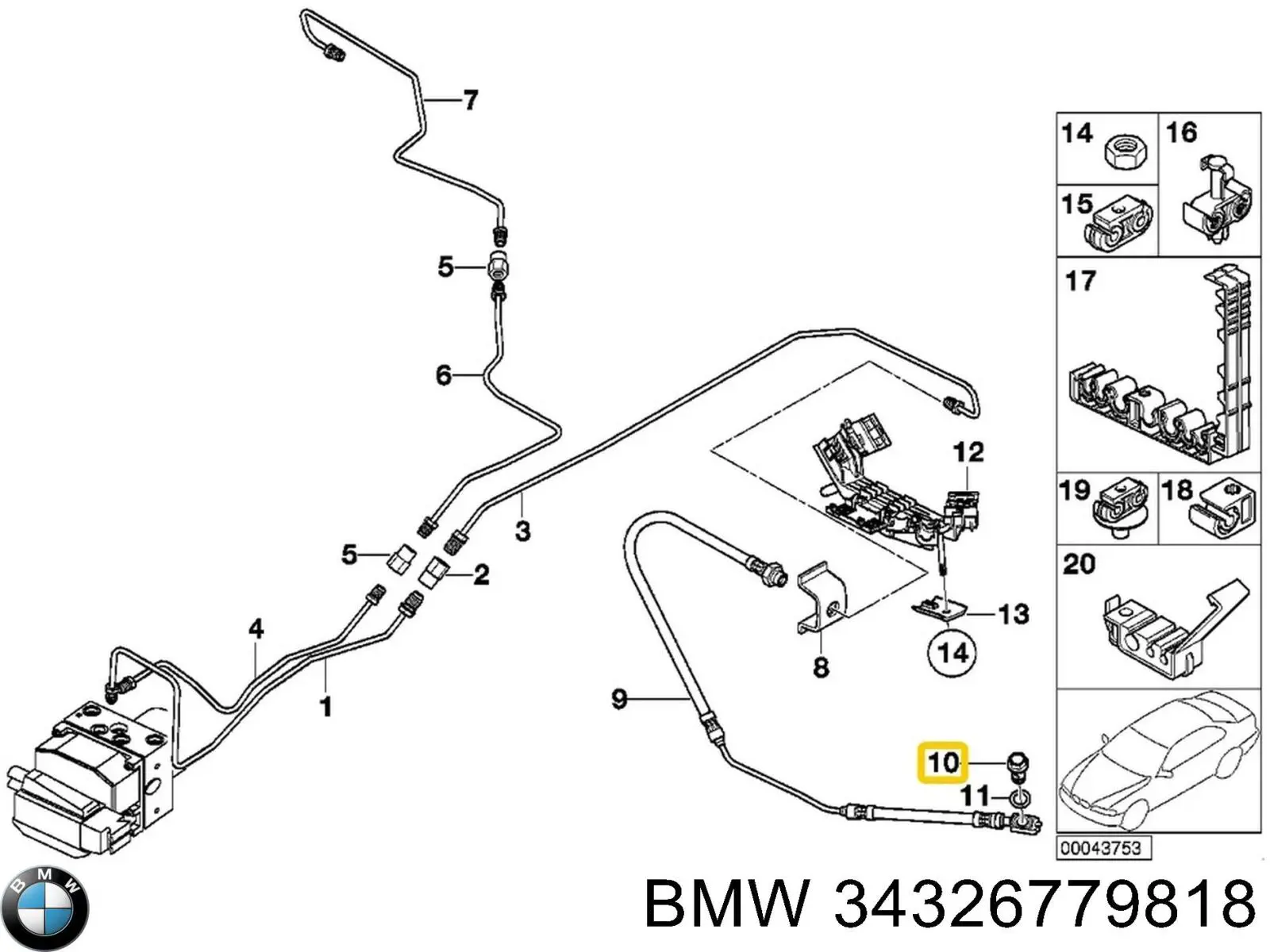  BMW 34326779818 ціна, від 0.81 USD