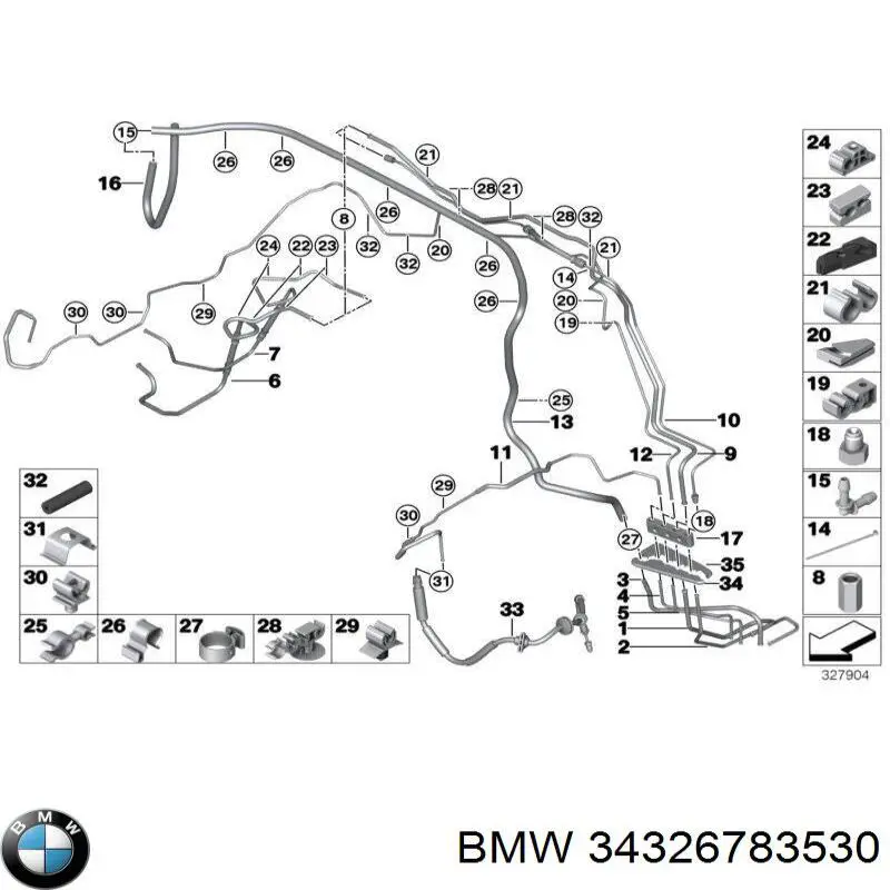  BMW 34326783530 ціна, від 5.07 USD