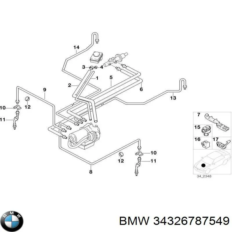  BMW 34326787549 ціна, від 25.34 USD