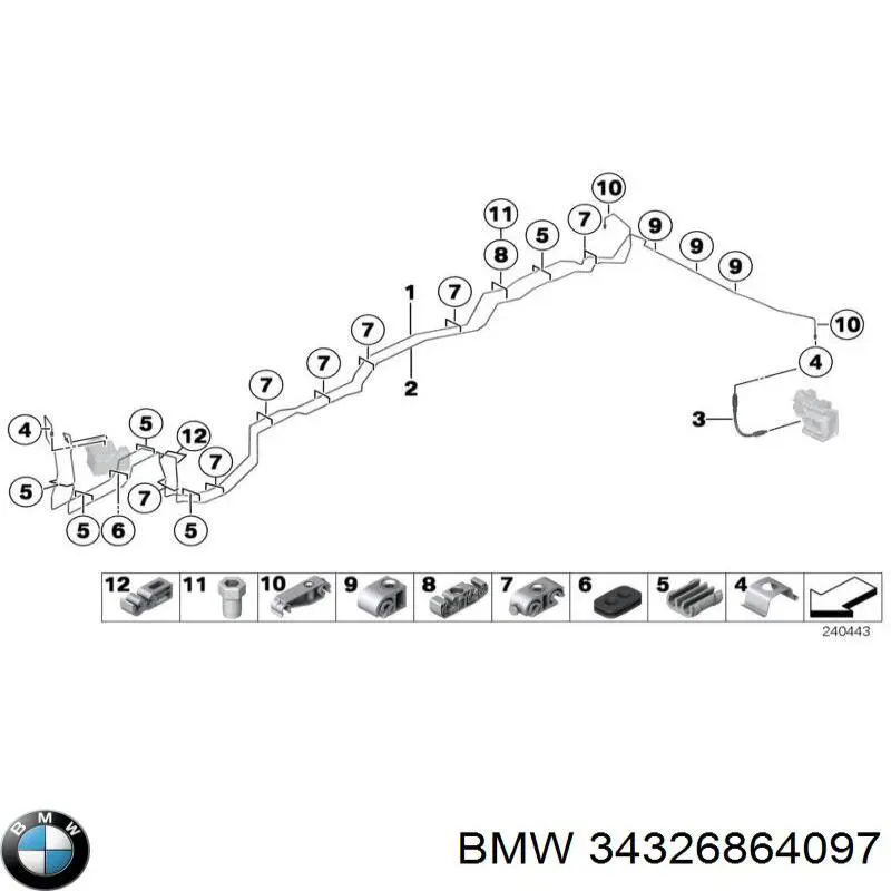 Купити 34326864097 BMW 