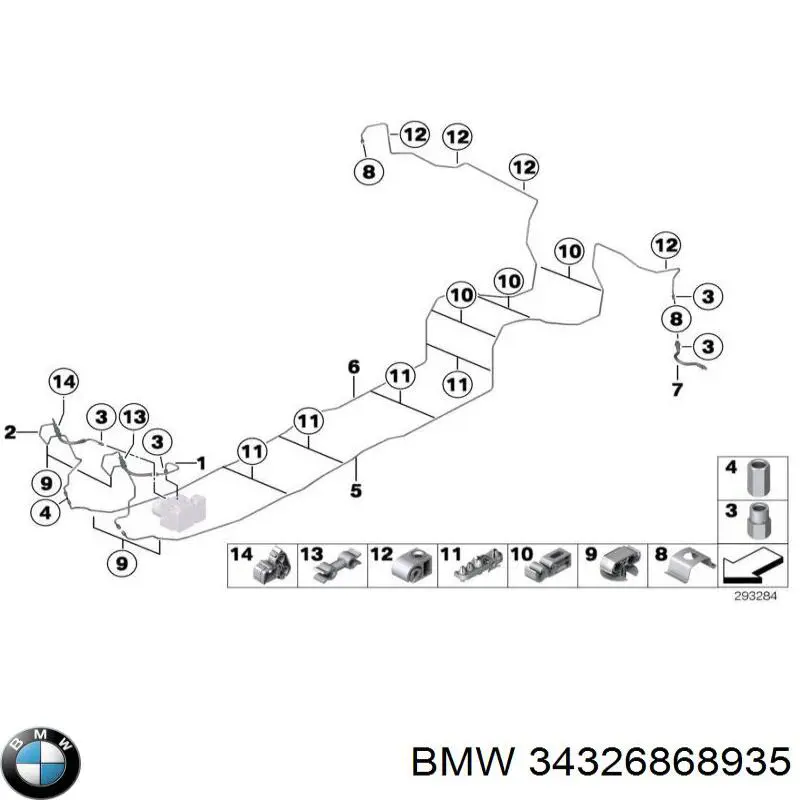  BMW 34326868935 ціна, від 11.17 USD