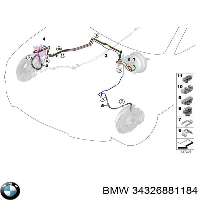  BMW 34326881184 ціна, від 11.34 USD