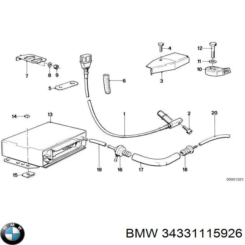 Купити 34331115908 BMW 