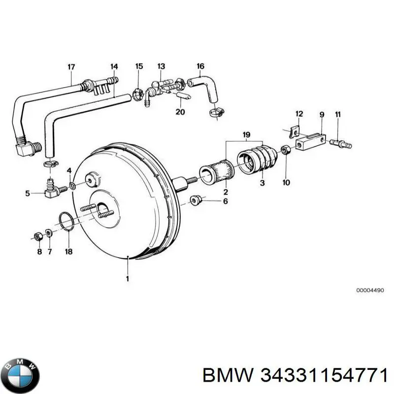 Купити 34331154771 BMW 