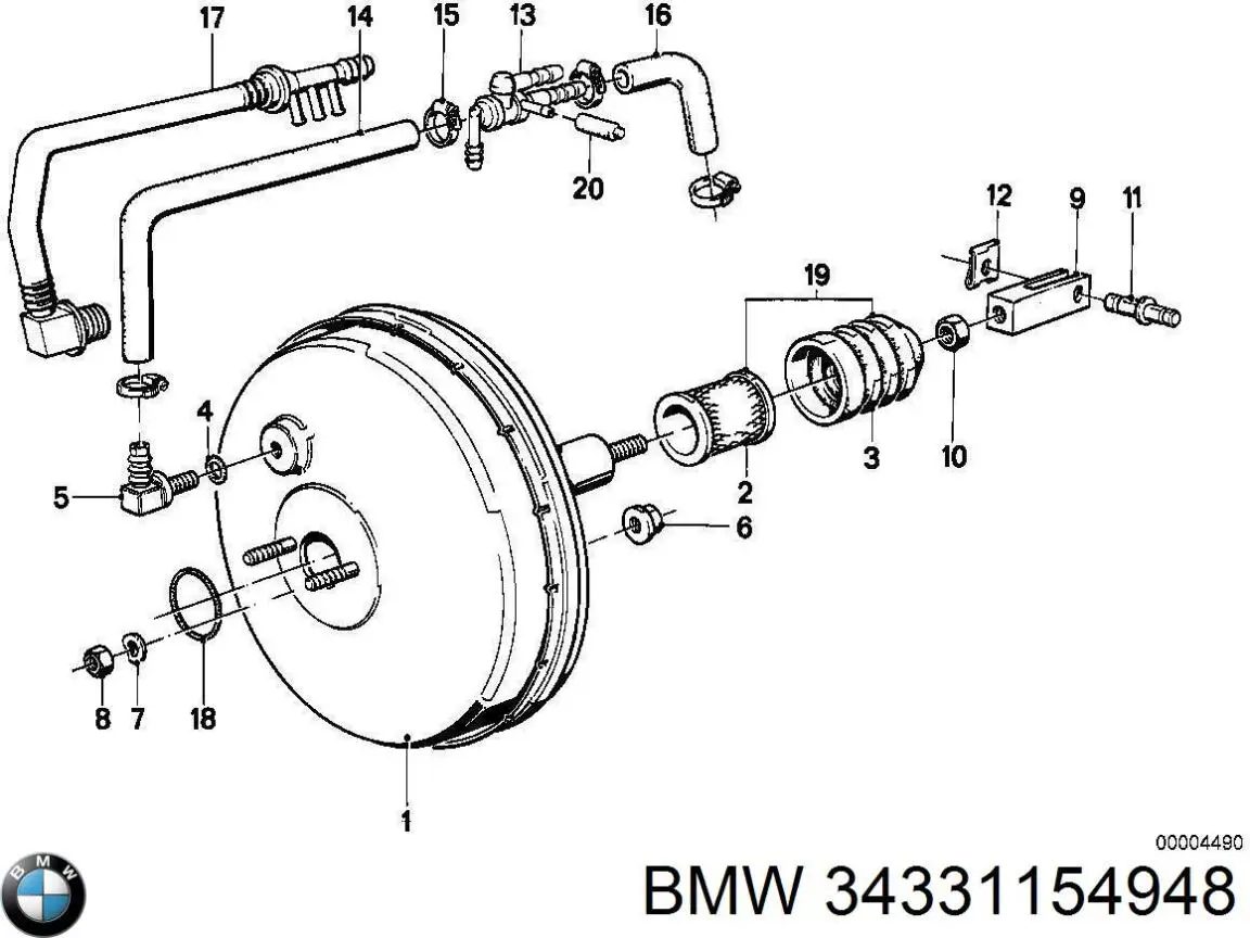 34331154948 BMW Повітряний фільтр двигуна