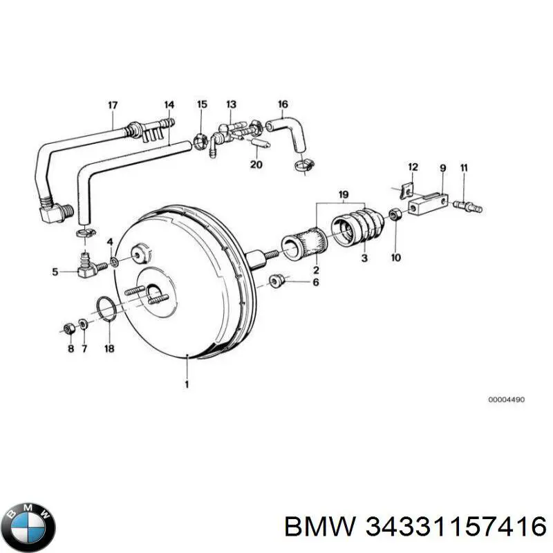 Вакуумника BMW 34331157416 ціна, від 1548.43 USD