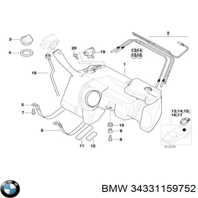 Купити 34331159752 BMW Регулятор тиску палива