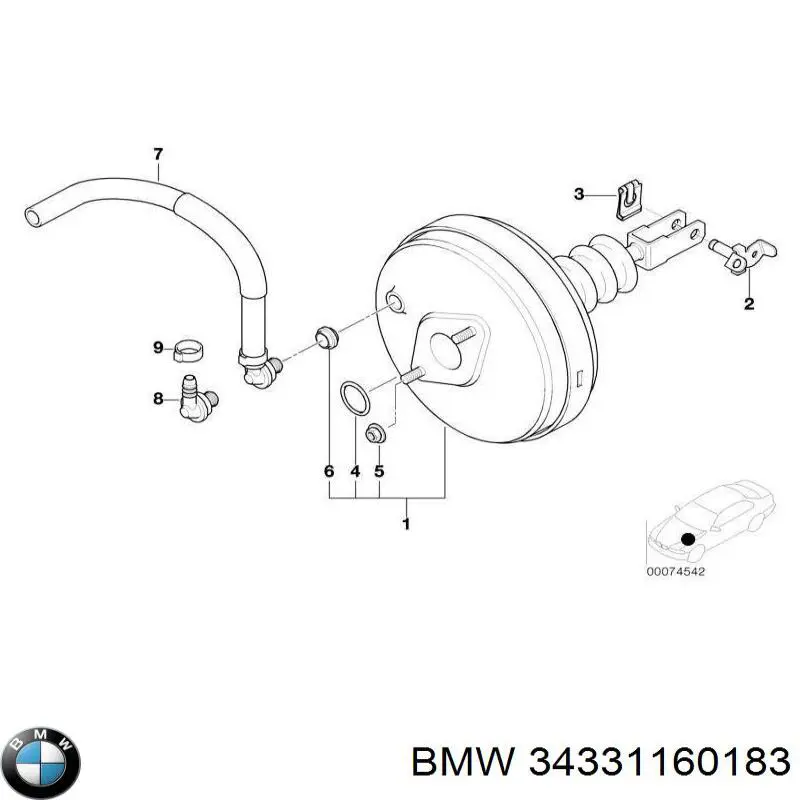  34331160183 BMW