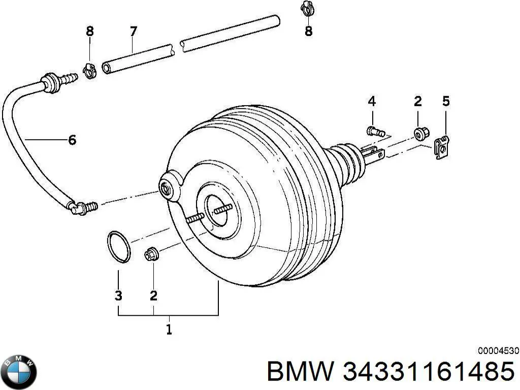Вакуумника BMW 34331161485 ціна, від 822.04 USD