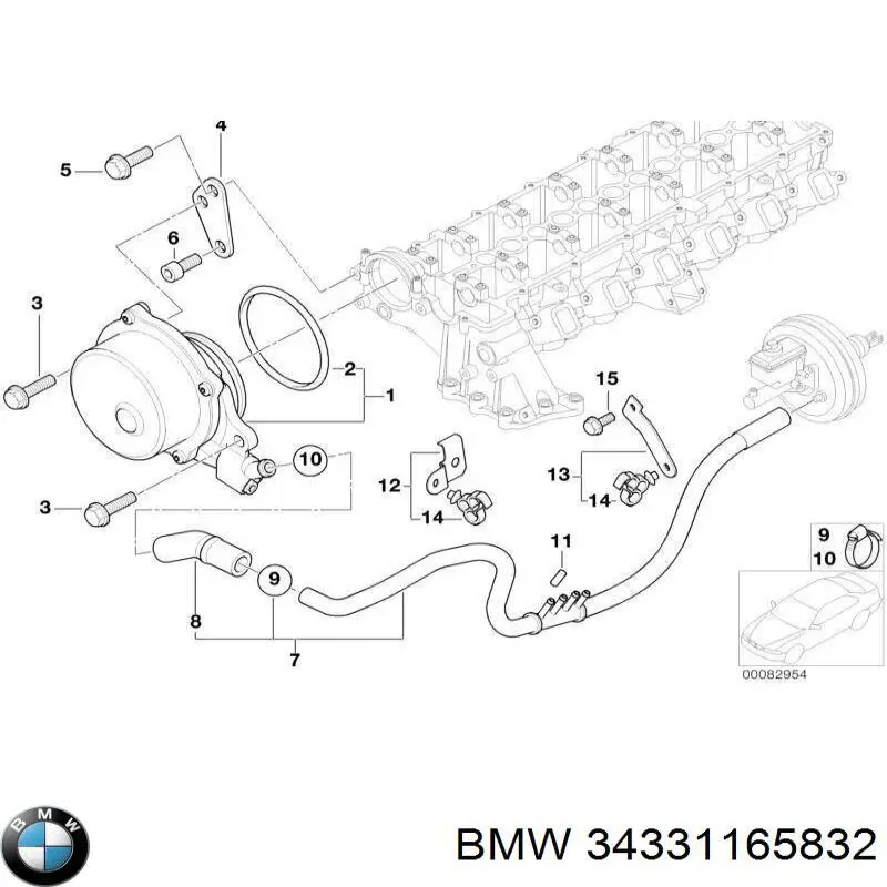 Купити 34331165832 BMW 