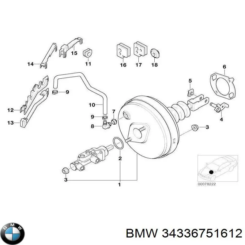 Купити 34336751612 BMW 