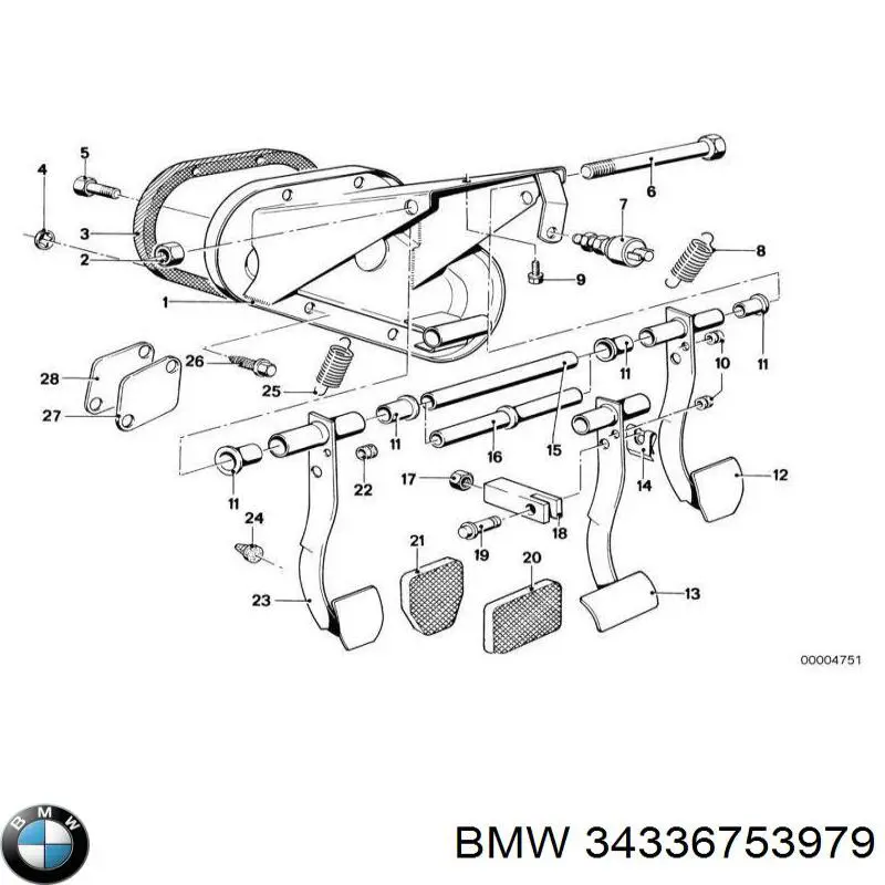  BMW 34336753979 ціна, від 12.67 USD