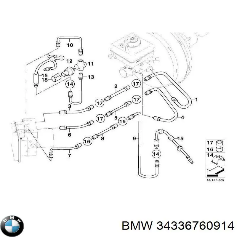 34336760914 BMW Опора амортизатора
