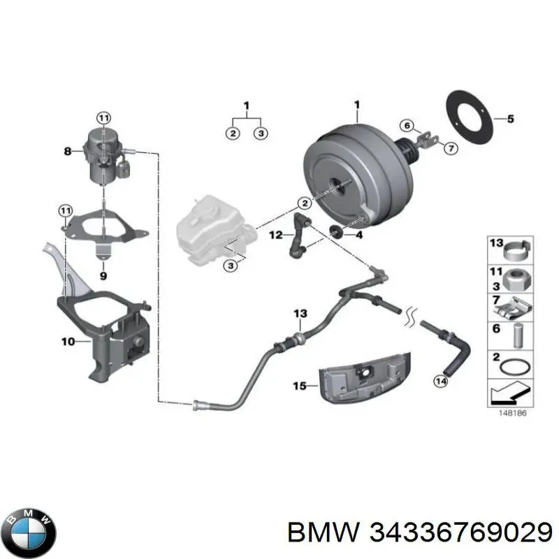 Насос вакуумний 34336769029 BMW