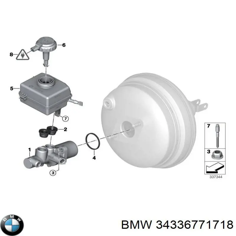 Бачок гальмівний 34336771718 BMW