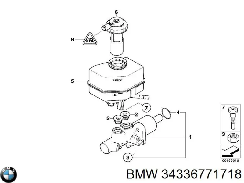 Бачок ГГЦ BMW 34336771718 ціна, від 6.31 USD
