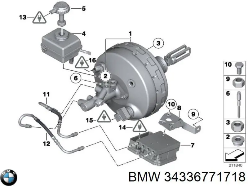 Купити 34336771718 BMW Бачок головного гальмівного циліндру (гальмівної рідини)