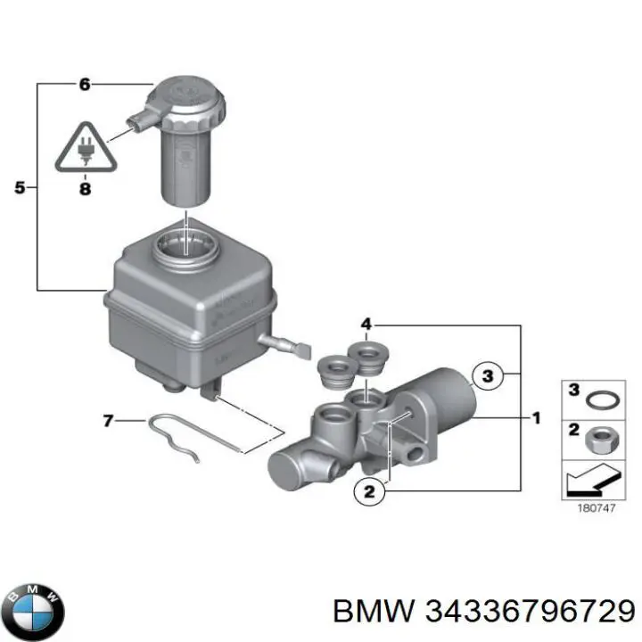  Циліндр гальмівний, головний BMW 5 