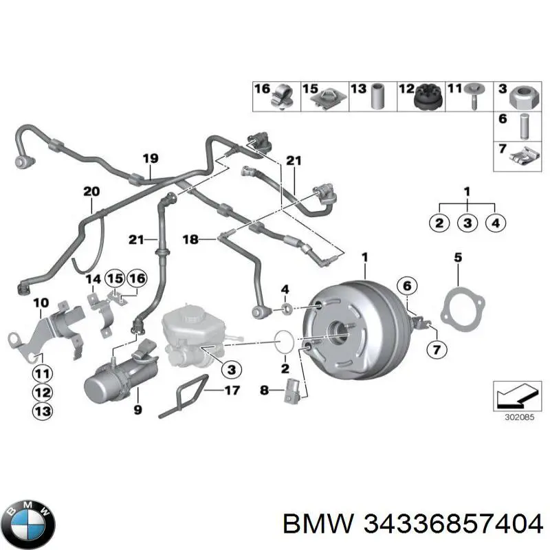 34336857404 BMW Насос вакуумний