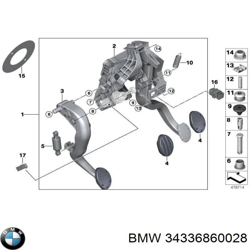  BMW 34336860028 ціна, від 46.77 USD