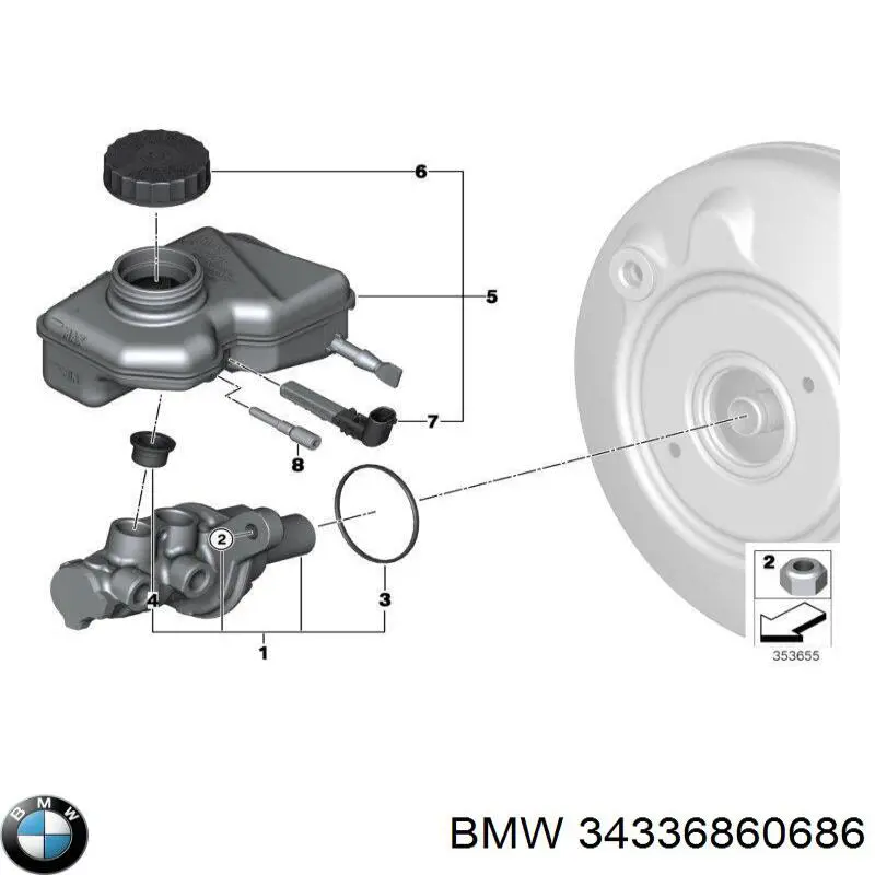 34336860686 BMW Бачок головного гальмівного циліндру