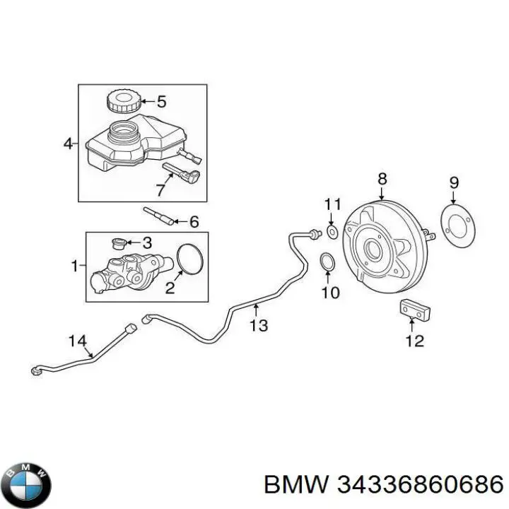 Бачок ГГЦ BMW 34336860686 ціна, від 27.86 USD