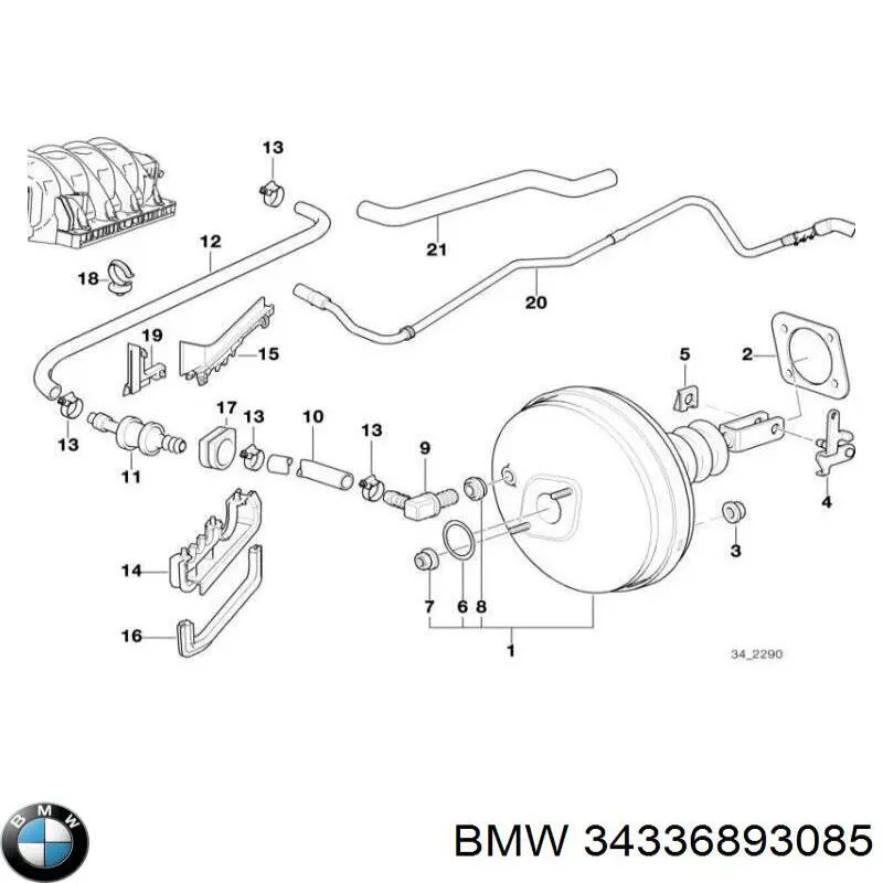 Купити 34336893085 BMW 