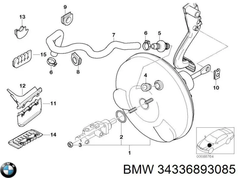 Купити 34336765316 BMW 