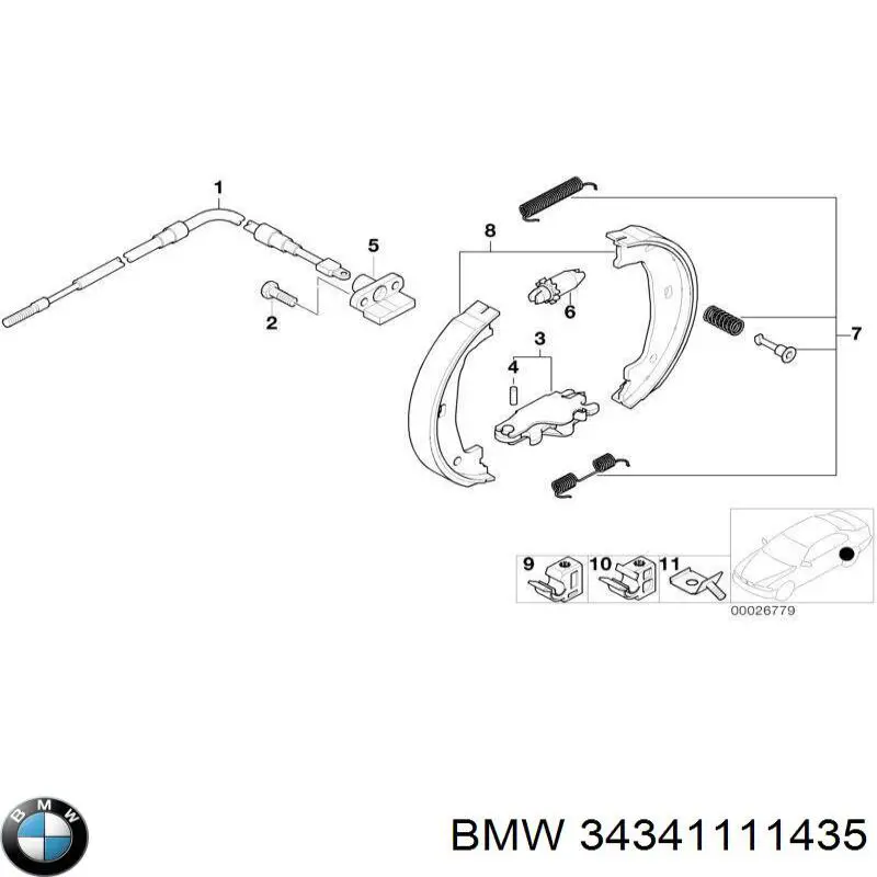Трійник гальмівних трубок 34341111435 BMW